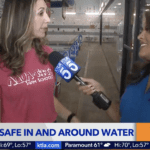 Aqua-Tots teaches kids swim safety on KTLA in Los Angeles